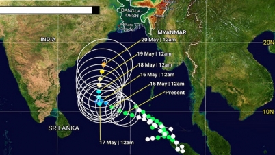 বঙ্গোপসাগরে লঘুচাপ, ঘূর্ণিঝড়ের আলামত