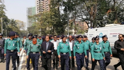 আন্তর্জাতিক মাতৃভাষা দিবসে ডিএমপি’র নিরাপত্তা কর্মসূচি