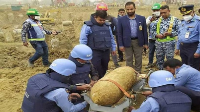 শাহজালাল বিমানবন্দরে ২৫০ কেজি ওজনের বোমা উদ্ধার