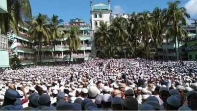 আহমদ শফীর জানাজায় অনুসারীর ঢল, বিজিবি মোতায়েন